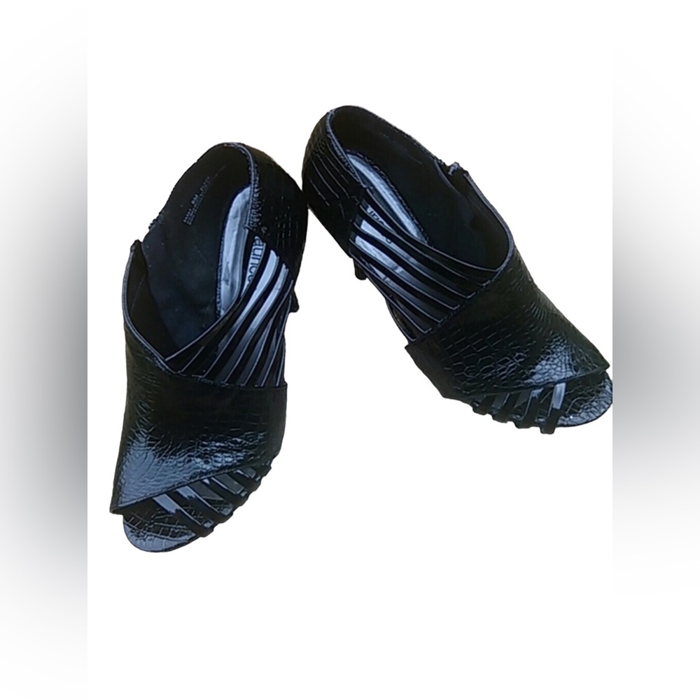 Maurices black heels, size 8
